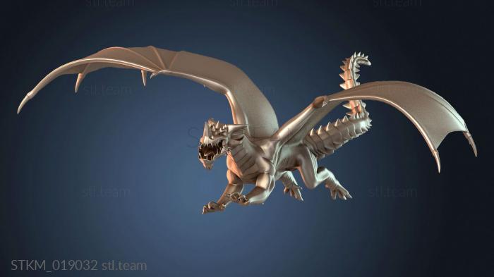Статуэтки герои, монстры и демоны Flying Blue Dragon Wyrm