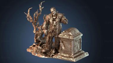 3D model Frankenstein Diorama Horror Lab (STL)