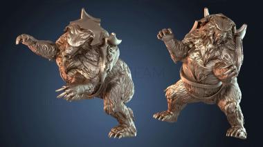 3D модель Ледяной Медведь Жестокая Форма (STL)