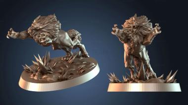 3D модель Элементаль Морозного Волка (STL)