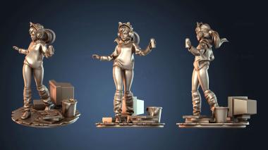 3D model Gamer Girl Streamer (STL)