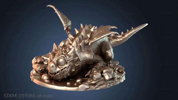 Статуэтки герои, монстры и демоны Goblin Caves Baby Dragon Hatchling