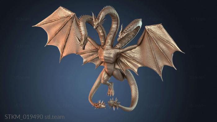 Статуэтки герои, монстры и демоны Дисплей Godzilla King Ghidorah