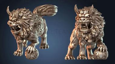 3D model Guardian Fu Dog Ball (STL)