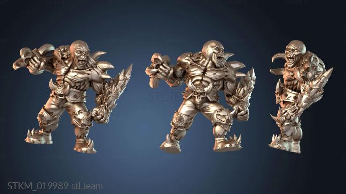 Статуэтки герои, монстры и демоны Human and Orc flesh golem ps