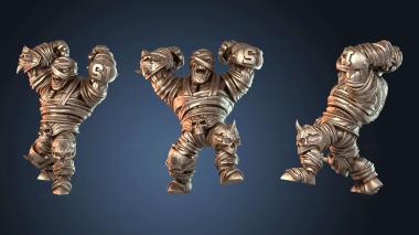 3D model Human and Orc mummy ps (STL)