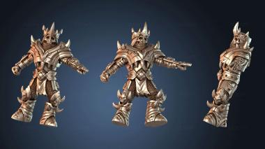 3D model Human and Orc wight ps (STL)