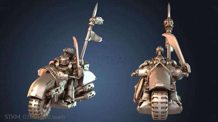 Hunting Biker with Scars from the White Steppe Mrbrq Bikers Leader