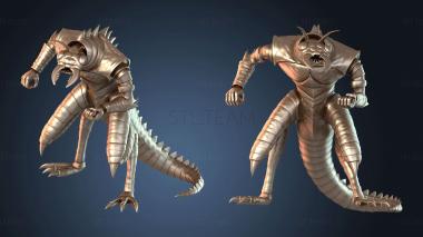 3D модель Ледяной Дьявол Смело Стоять Копьём (STL)