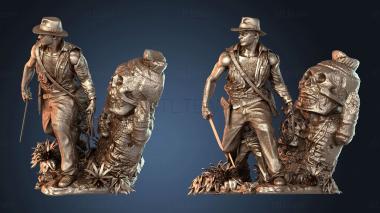 3D модель Индиана Джонс и Бюст (STL)