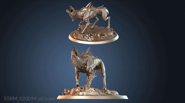 Статуэтки герои, монстры и демоны Infernum Dog Howl Bare