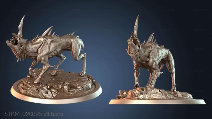 Статуэтки герои, монстры и демоны Infernum Dog Howl Plate