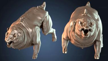 3D модель Щенок Инфернума стоит перед (STL)