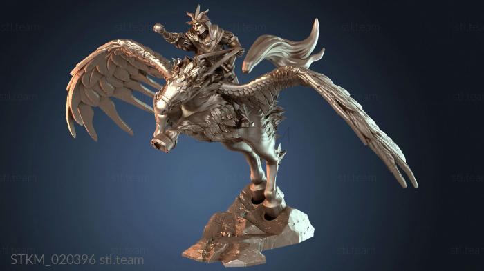 Статуэтки герои, монстры и демоны Kingdom Archmage on Pegasus Archi Mage Stone