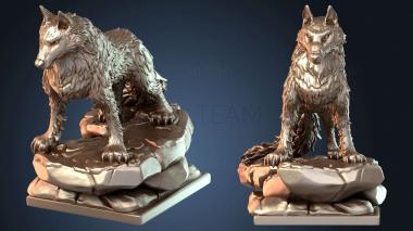 3D model Kuro and Shiro White Wolf (STL)
