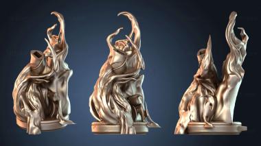 3D model Lanterns Diorama and Fire (STL)