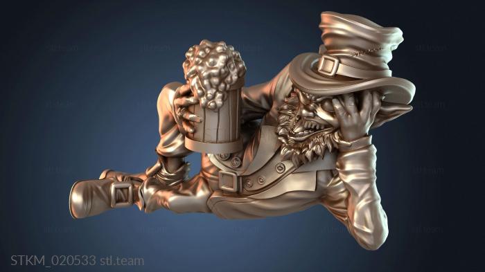 Статуэтки герои, монстры и демоны Leprechaun Laying