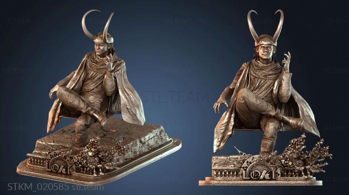 Статуэтки герои, монстры и демоны Бюст Локи на троне, первый