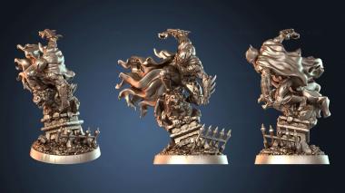 3D model Man Zombie and Batman (STL)