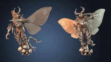 3D model Moth Man Attacking (STL)