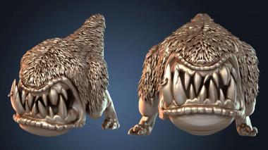 3D model Mouth monsters Furry mouth (STL)