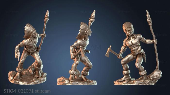 Статуэтки герои, монстры и демоны Native American Figure Warrior