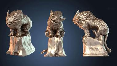 3D модель Совокотик сидит спокойно (STL)