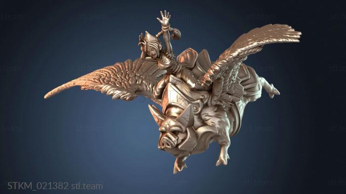 Статуэтки герои, монстры и демоны Летающая свинья + Гора Облако