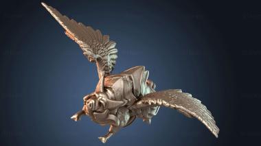 3D model Pig Flying + Mount Cloud Radiant (STL)