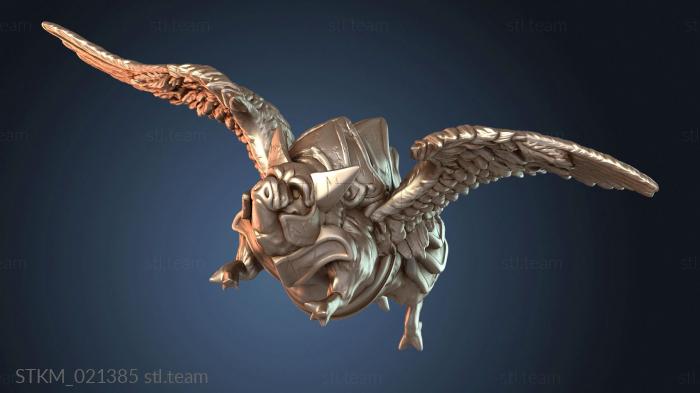 Статуэтки герои, монстры и демоны Свинья Летающая Гора Облако Огненная