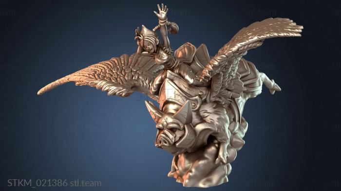 Статуэтки герои, монстры и демоны Свинья Летающая Маунт Облако Героический