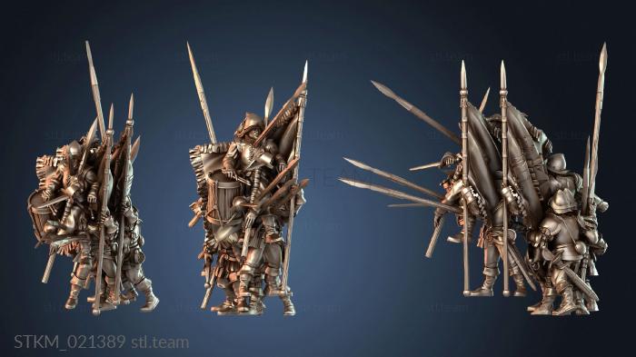 Статуэтки герои, монстры и демоны Пикинеры Капитан Арм