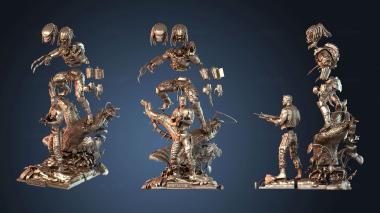 3D модель Хищник и голландская диорама (STL)