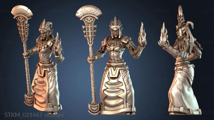 Статуэтки герои, монстры и демоны Жрец с посохом Занд Тролль Мудрый