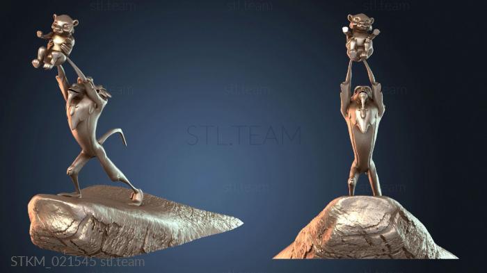 Статуэтки герои, монстры и демоны Рафики и Симба