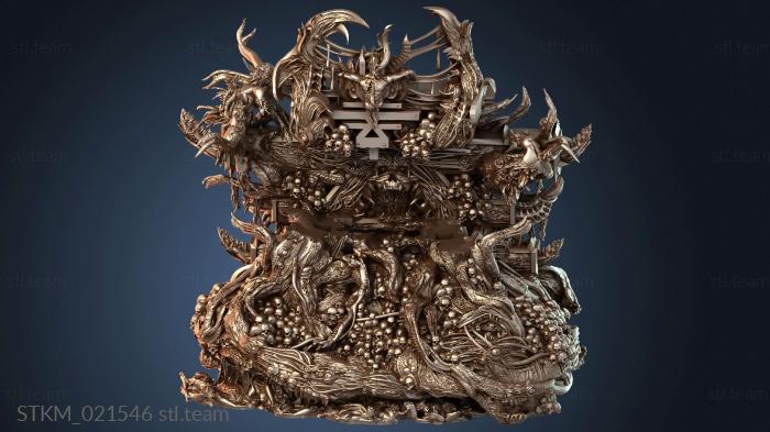 Статуэтки герои, монстры и демоны Трон Бога Ярости Улучшенный А