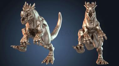 3D модель Хищные динозавры бушуют (STL)