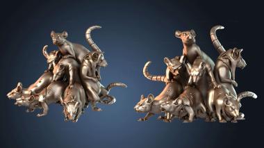 3D модель Крысолюд Гигантский Крысолюдский Меч (STL)