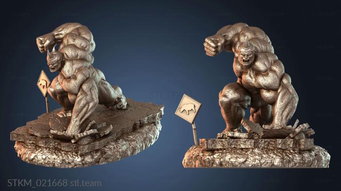 Статуэтки герои, монстры и демоны Носорог