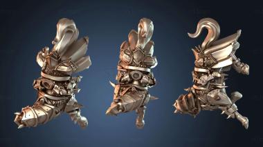 3D model Rider Death Rider Horse Brutal (STL)