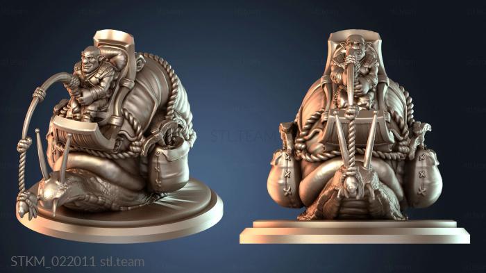 Статуэтки герои, монстры и демоны Улитка с гномом