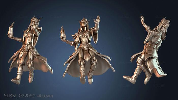 Статуэтки герои, монстры и демоны Волшебница, колдующая огонь