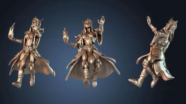 3D model Sorceress Casting Fire (STL)