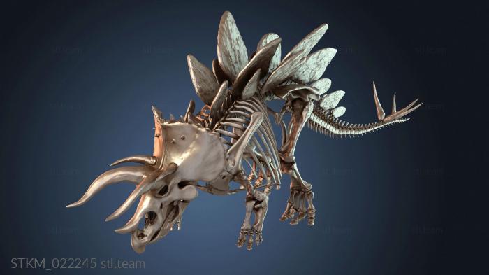 Статуэтки герои, монстры и демоны Stegoceratops Skeleton Dino