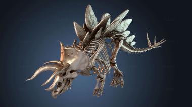 3D model Stegoceratops Skeleton Dino (STL)