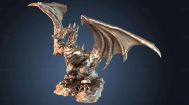 3D модель Ландшафтный Виверн Дракон (STL)