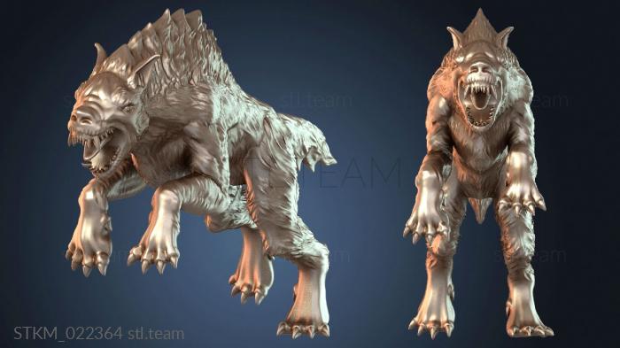 Статуэтки герои, монстры и демоны Волк Альфа Царства Ужаса