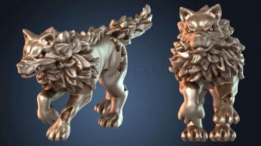 3D модель Немертвый лютый волк (STL)