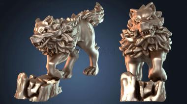 3D model Undead Dire Wolf Alpha (STL)