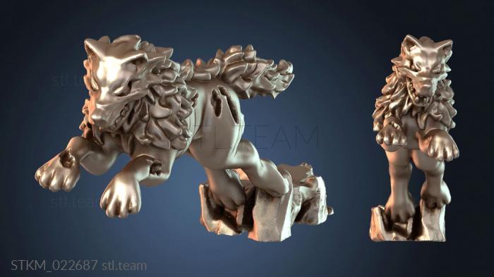 Статуэтки герои, монстры и демоны Undead Dire Wolf Phantom